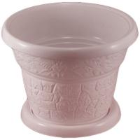 Цветочный горшок №3 3л мокко с поддоном Цветочный горшок №3 3л мокко с поддоном