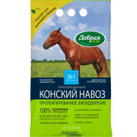 Добрая Сила 2кг Конский навоз гранулированный