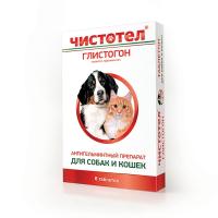 Антигельминтик для кошек и собак Чистотел 6 таблеток(1таб*5 кг)/С101