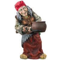 Баба Яга с кашпо 72см Ф063н