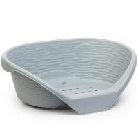 Лежанка пластиковая серый/М8827