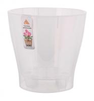 Кашпо для орхидей Лея 5л прозрачный с вставкой М7885