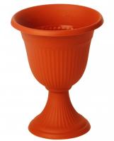 Вазон на ножке высокий 12,6л Ливия терракот М3203