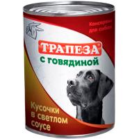 Собаки Трапеза Говядина кусочки в темном соусе 415г*12шт ж/б/3203 ЧЗ Собаки Трапеза Говядина кусочки в темном соусе 415г*12шт ж/б/3203 ЧЗ