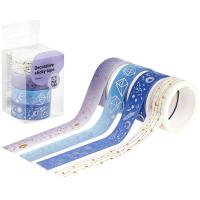 Набор клейких декоративных лент MESHU "Galaxy" 4шт /MS_36905/Рельеф Набор клейких декоративных лент MESHU "Galaxy" 4шт /MS_36905/Рельеф