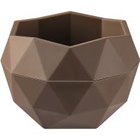 Кашпо Топаз 0,17л трюфель с вставкой КШ-1385 /20шт/ПП 