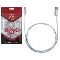 Кабель MicroUSB/USB ENERGY ЕТ-01 серебро /50шт/006370