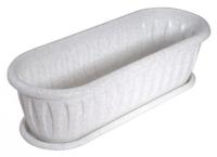 Кактусница 30см Фелиция мрамор с под. С176 /24шт/Мартика