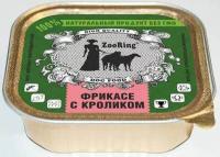Собаки ZooRing д/всех пород собак желе фрикасе с кроликом ж/б 100гр/16шт/63766 ЧЗ