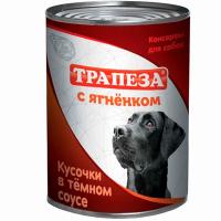 Собаки Трапеза Ягненок кусочки в темном соусе 415г*12шт ж/б/3204 ЧЗ Собаки Трапеза Ягненок кусочки в темном соусе 415г*12шт ж/б/3204 ЧЗ