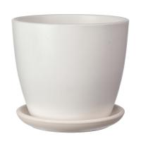 Композит Грэй кашпо белый бутон №7 13л Композит Грэй кашпо белый бутон №7 13л