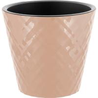 Кашпо Манхэттен D160 1,6л молочный шоколад с вставкой IG6701 /16шт/ПР