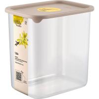 Емкость д/сыпуч. 1,5л Sugar&Spice прямоуг. латте с гибкой крышкой SE1682