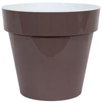 Кашпо Порто 2,4л мокко с вставкой 17,5*16см /8шт/ДТ