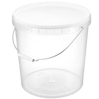 Ведро 21л с крышкой прозрач ручка металл. /16шт/ АУ