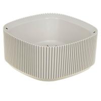 Кашпо СТРИП 200*200мм 1,6л кремовый с вставкой М3250 /8шт/М-пласт