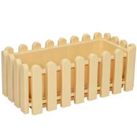 Кашпо Вологда 37,5*18,5*14,2см прямоуг. песочный 07203 /5шт/Милих Кашпо Вологда 37,5*18,5*14,2см прямоуг. песочный 07203 /5шт/Милих