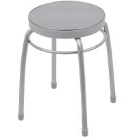 Табурет "Фабрик №1" круг. мягкое сиденье серый до 150кг ТФ01/10шт