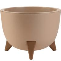 Кашпо Грация 4,5л кремовый с вставкой КШ-4193 /12шт/ПП