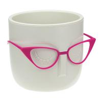 Кашпо МАРИ 0,65л белая ротанг М3075 Кашпо МАРИ 0,65л белая ротанг М3075