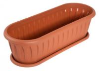 Кактусница 30см Фелиция терракот с под. С176/24шт/Мартика