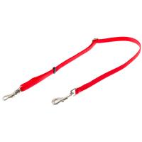Удлинитель для поводка 10мм 47см-80см красный/металл 73-2885/Пет Лайн