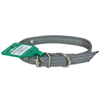 Ошейник 1сл капрон 20мм серый со светоотражающими полосами DONBARON Ошейник 1сл капрон 20мм серый со светоотражающими полосами DONBARON