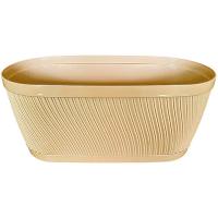 Кашпо Соната 8,2л овал слоновая кость с прик. под. А036 /20шт/Арз Кашпо Соната 8,2л овал слоновая кость с прик. под. А036 /20шт/Арз