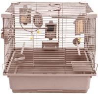 Клетка д/птиц N1 РПК60 42*30*h38см укомплектованная бежевая/Евро