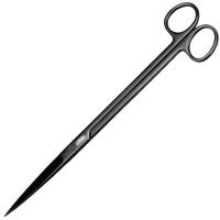 Ножницы из нерж.стали с прямыми ножами д/растений черные/I-545-1/АЛ