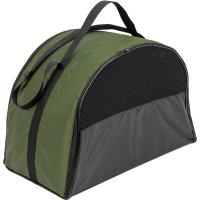 Сумка переноска ЧИП Конверт-Полукруг №4 раскладная с карманом и ремнем51*28*34см зеленая/9059/Дарэлл