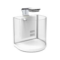 Аквариум дуговой полный комплект Atman BGT-25 белый 10л 25,4*21*26см/ATM-BGT-25W