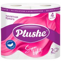 Туалетная бумага 2 слоя "Спасибо за заботу о природе" 4рулона*12,5м белый