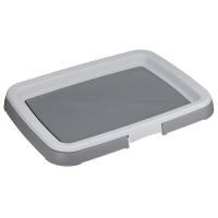 Лоток под пеленку д/собак 45*34см смоки /М1845/М-пластика