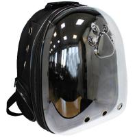 Рюкзак-переноска д/животн.с панор.видом 24x30x40см черный/Рс451ч/Евро