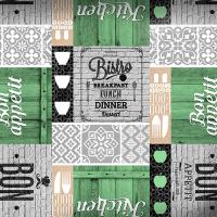 Клеенка столовая "МАЖОР" нетканная основа с ПВХ покрытием рулон 1,35м*20м (574/6) /Колорит