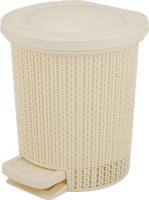 Контейнер д/мусора Soul 6л с педал. айвори SV4064 /2шт/ПР