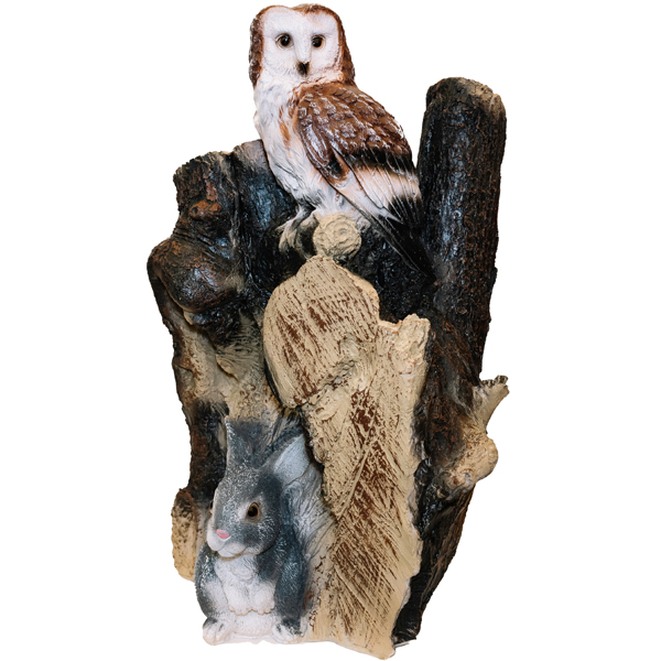Пень сова с зайцем  АФ0302