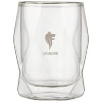 Стакан 350мл боросиликатное стекло с гранями 107300 /шт/Leonord