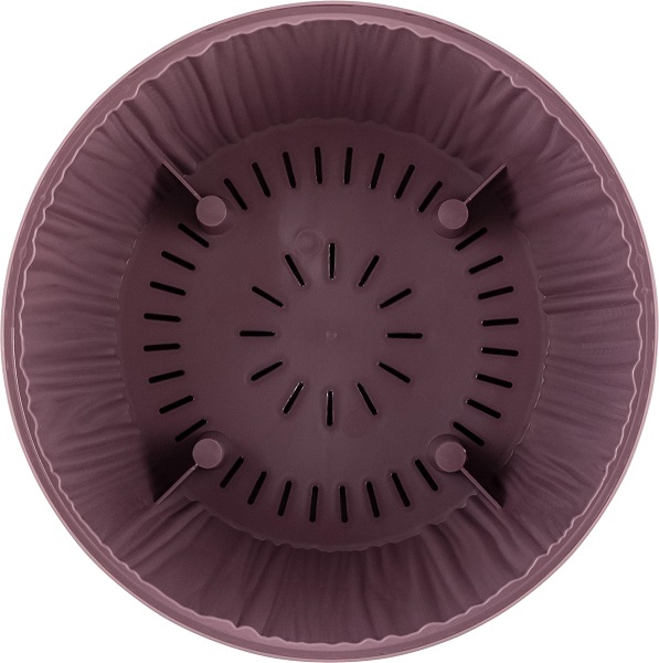 Кашпо Барселона D240 6,5л морозная слива с прик. под. IG62311 /6шт/ПР