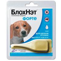 Капли БлохНэт форте д/щенков и собак 10-20кг п/блох и п/клещей 1пип*2мл/10шт/Астрафарм