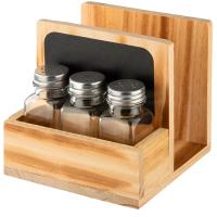 Набор Insalato 4 пред. (3 емкости 80мл/подставка-держатель д/салф) 110657 /12шт/Mallony