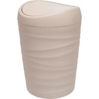 Контейнер д/мусора Keeplex Wave 1,2л бежевый топаз KL3303 /9шт/ПР