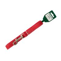 Поводок капрон 20мм*1,5м красный со светоотражающими полосами DONBARON Поводок капрон 20мм*1,5м красный со светоотражающими полосами DONBARON