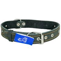 Ошейник кожа 30мм безразмерный с пластиной на фетре 60-65см/41288 Ошейник кожа 30мм безразмерный с пластиной на фетре 60-65см/41288