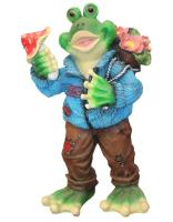 Лягушка в свитере H58см 123470/F208 Лягушка в свитере H58см 123470/F208