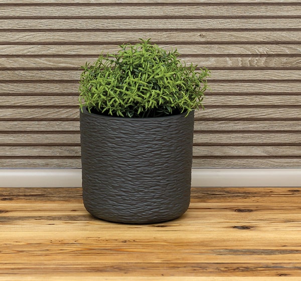 Кашпо СЛАНЕЦ 3,4л графитовый М3199 Кашпо СЛАНЕЦ 3,4л графитовый М3199