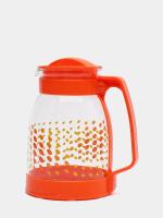 Кувшин 1,8л Brocca-1800 жаропроч.стекло, пластик ручка, оранжевый/12шт/910115/