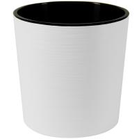 Кашпо Вега 17,2л белый с вставкой 30*30см ВГ30-10