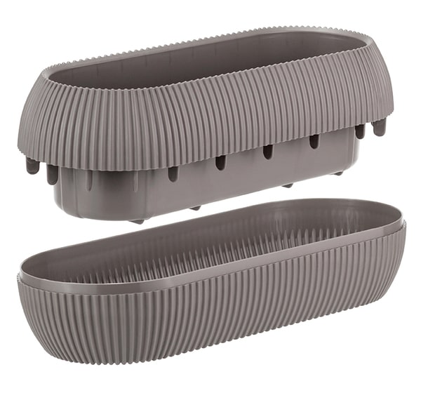 Кашпо ПИКАНТО 1,3л французский серый М3210 Кашпо ПИКАНТО 1,3л французский серый М3210